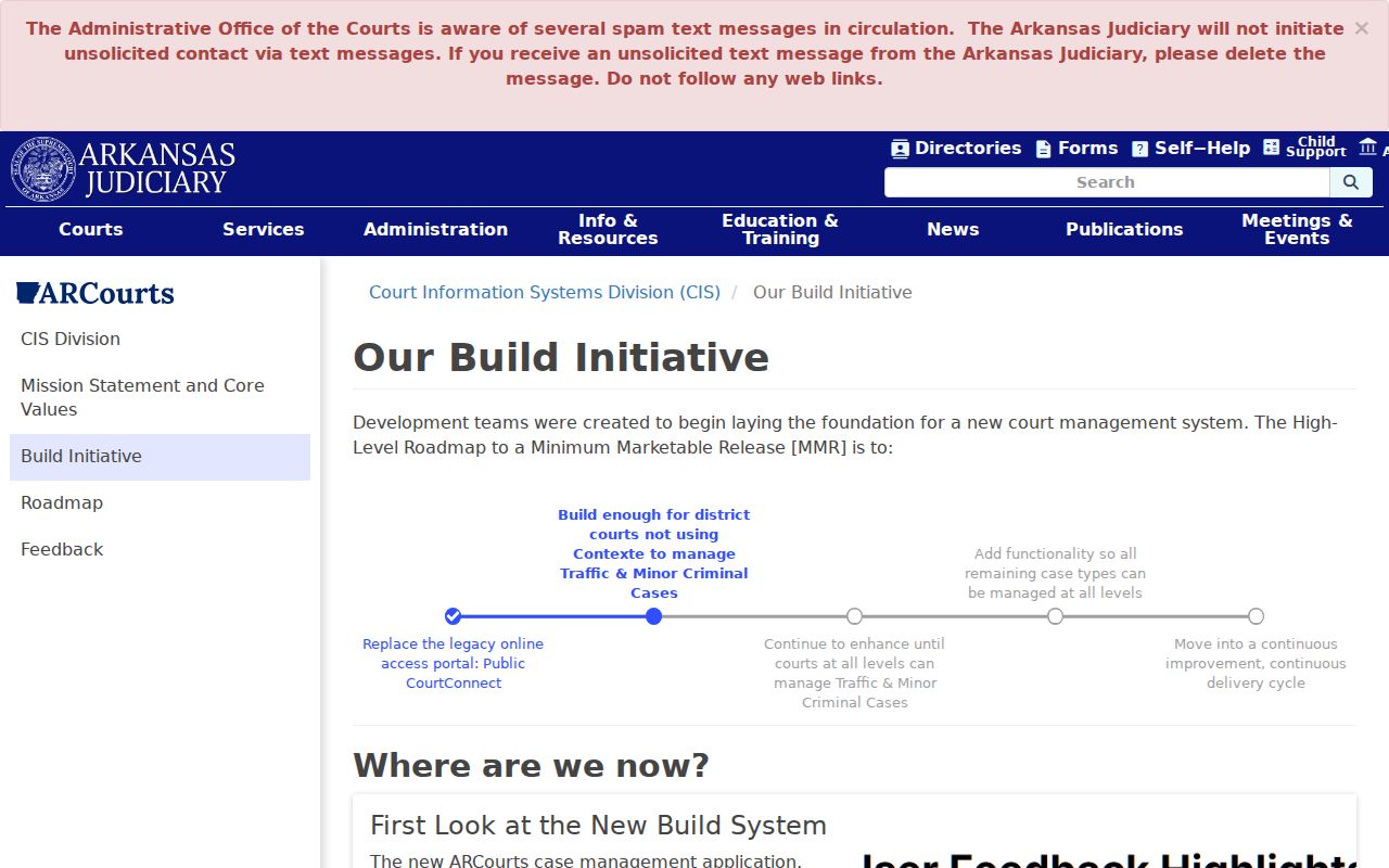 Benton County case search and Arkansas court technology initiative