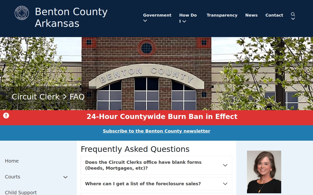 Benton County criminal court docket clerk FAQ