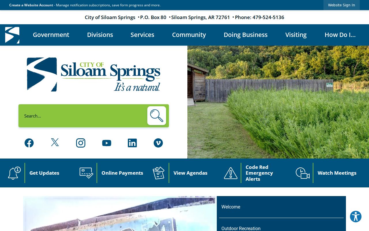 Siloam Springs court docket city government context
